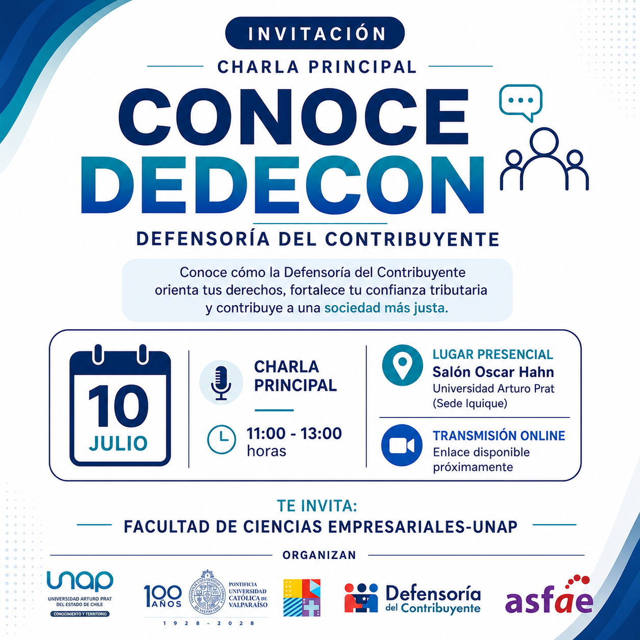 Charla Magistral junto a la Defensoría del Contribuyente